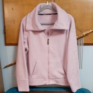 calvin klein performance   stunning soft lavender pink fleece jacket